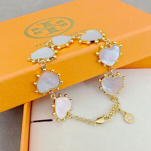 Tory Burch Heart Shape Colorful Drops Vibrant Bracelet